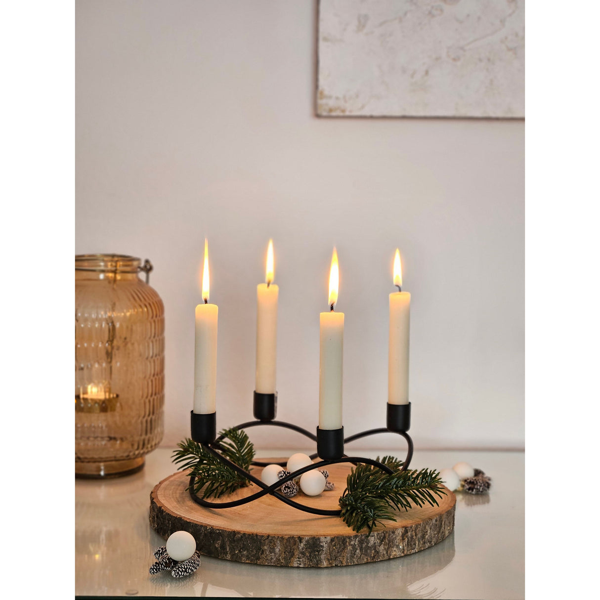 Baumscheibe Holzscheibe Dekobrett Holz Holzbrett Brett Tischdeko Tablett Ø 30 cm