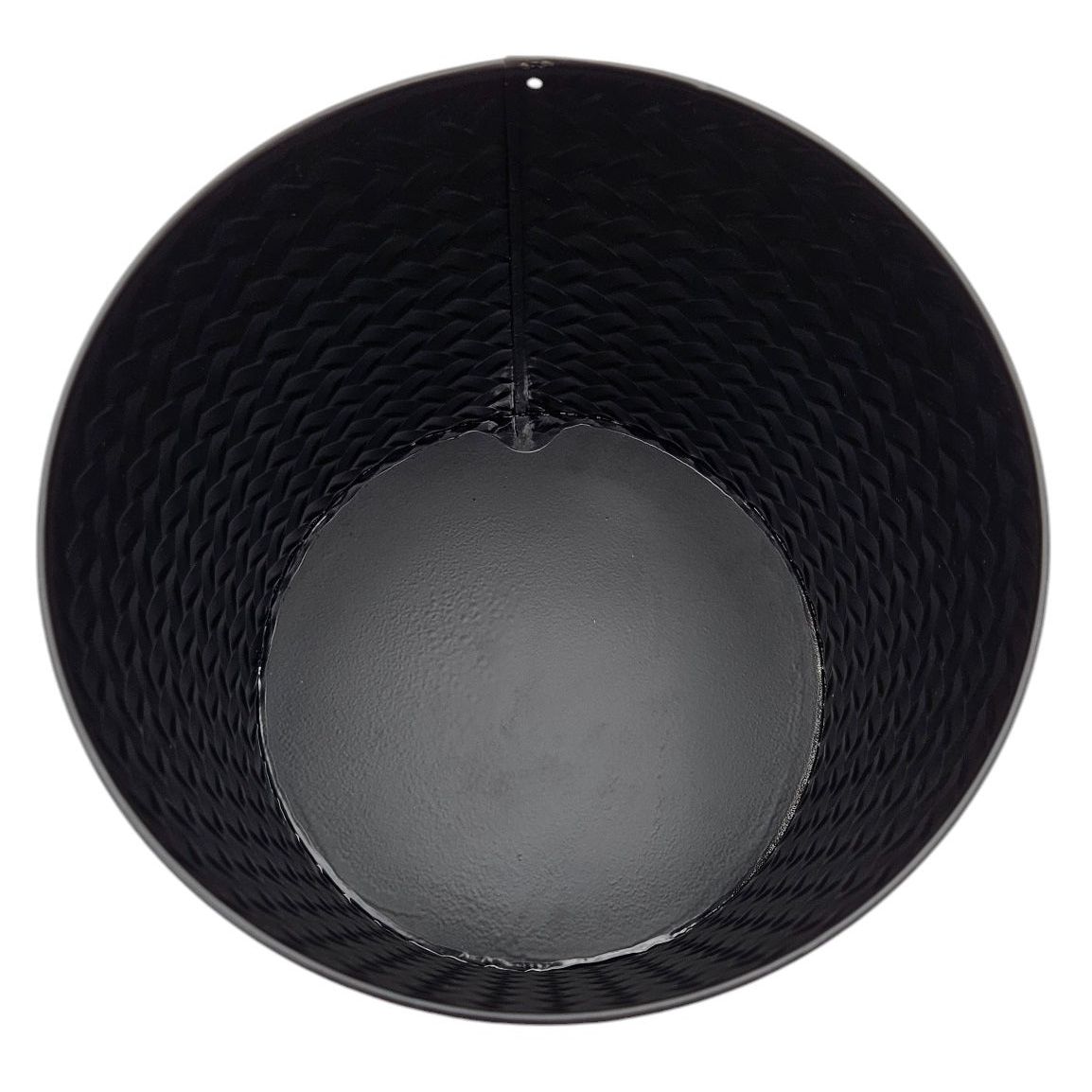 Blumentopf Übertopf Pflanzenkübel Topf Kübel 3er Set schwarz rund Metall Matt