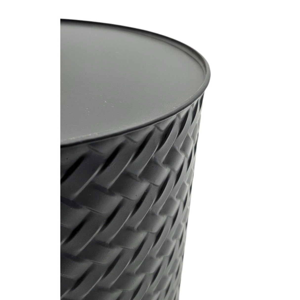 Blumentopf Übertopf Pflanzenkübel Topf Kübel 3er Set schwarz rund Metall Matt