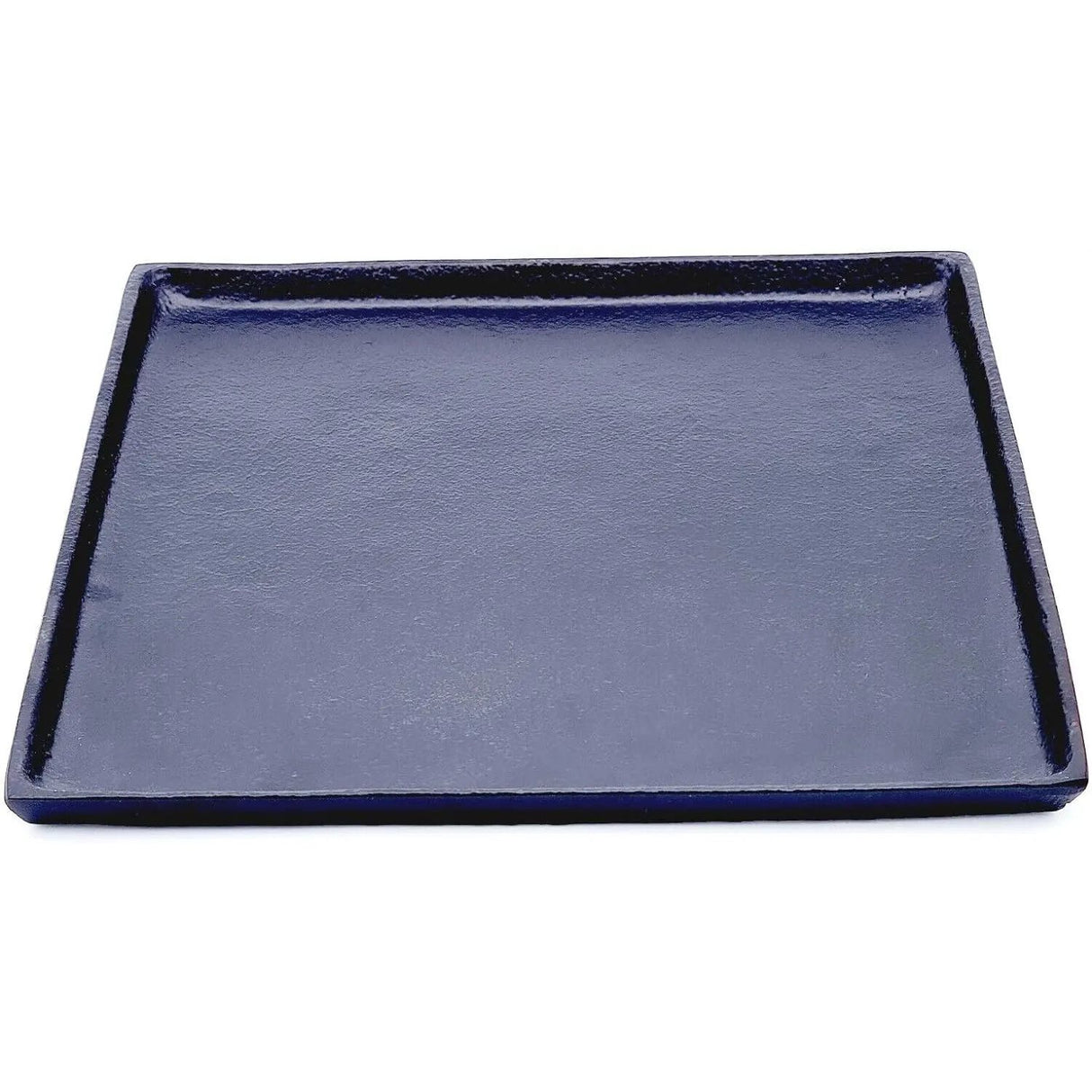 Dekoteller schwarz Dekoschale Metall Teller Schale Alu Deko 25x25 cm