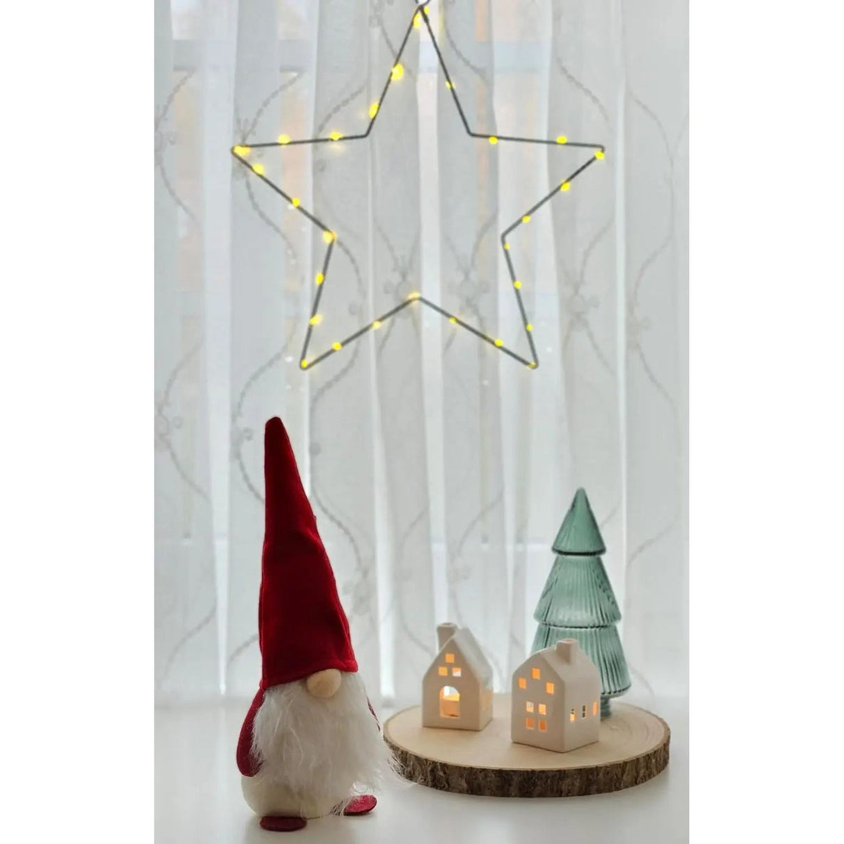 2x Wichtel Filz Weihnachtswichtel Weihnachtsdeko Türstopper Weihnachtsmann 30 cm