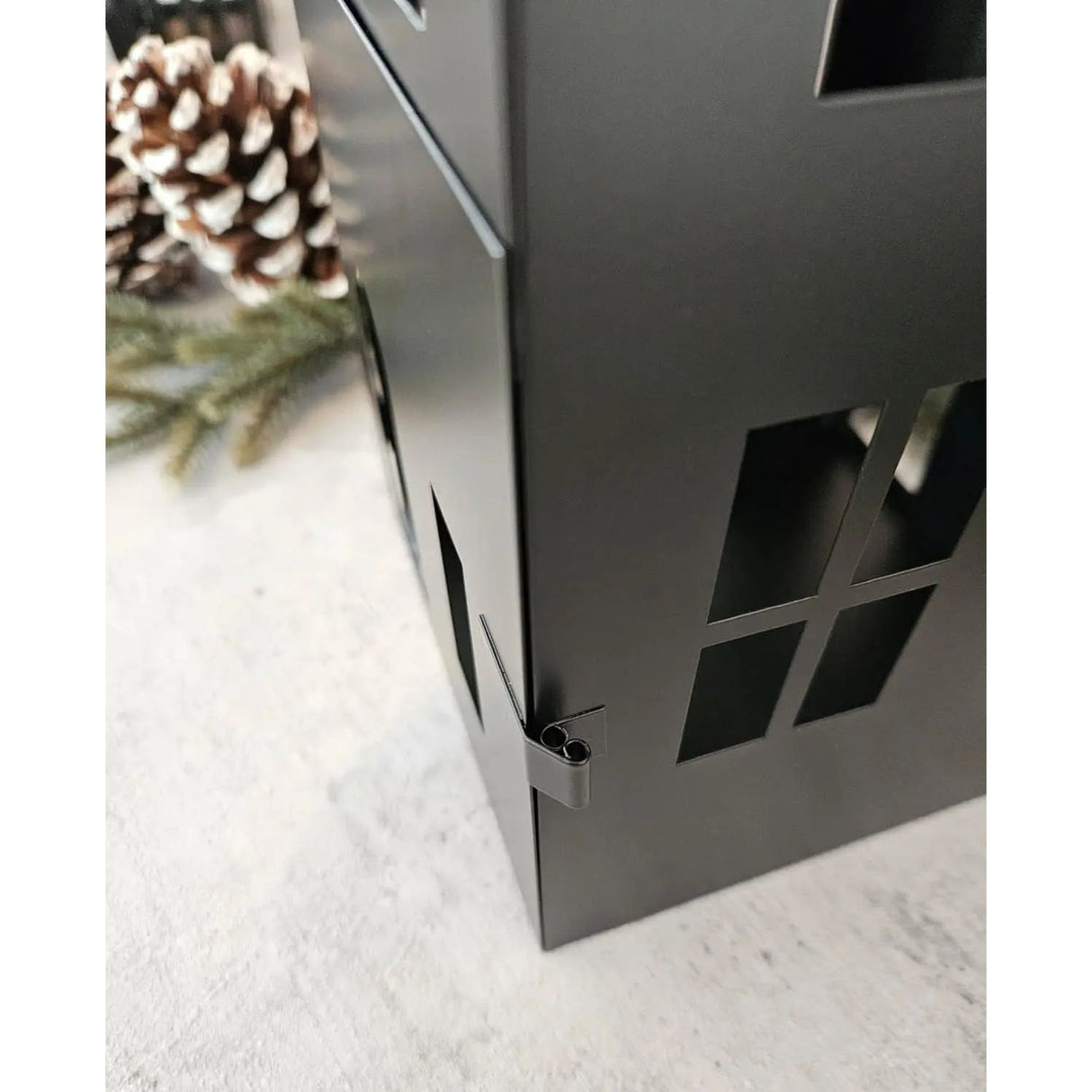 Haus Metall schwarz Dekoration meinposten 3 Set Laternen Windlicht