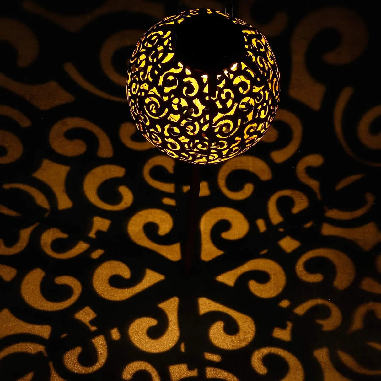 Solarleuchte Gartenstecker Rost 53 cm LED Lampe Solarkugel