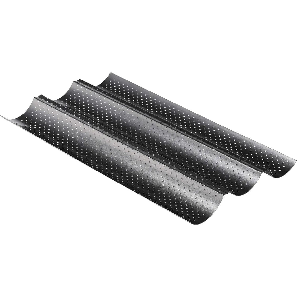 Baguette Baguetteform Blech für 3 Baguettes antihaft beschichtet Baguetteblech