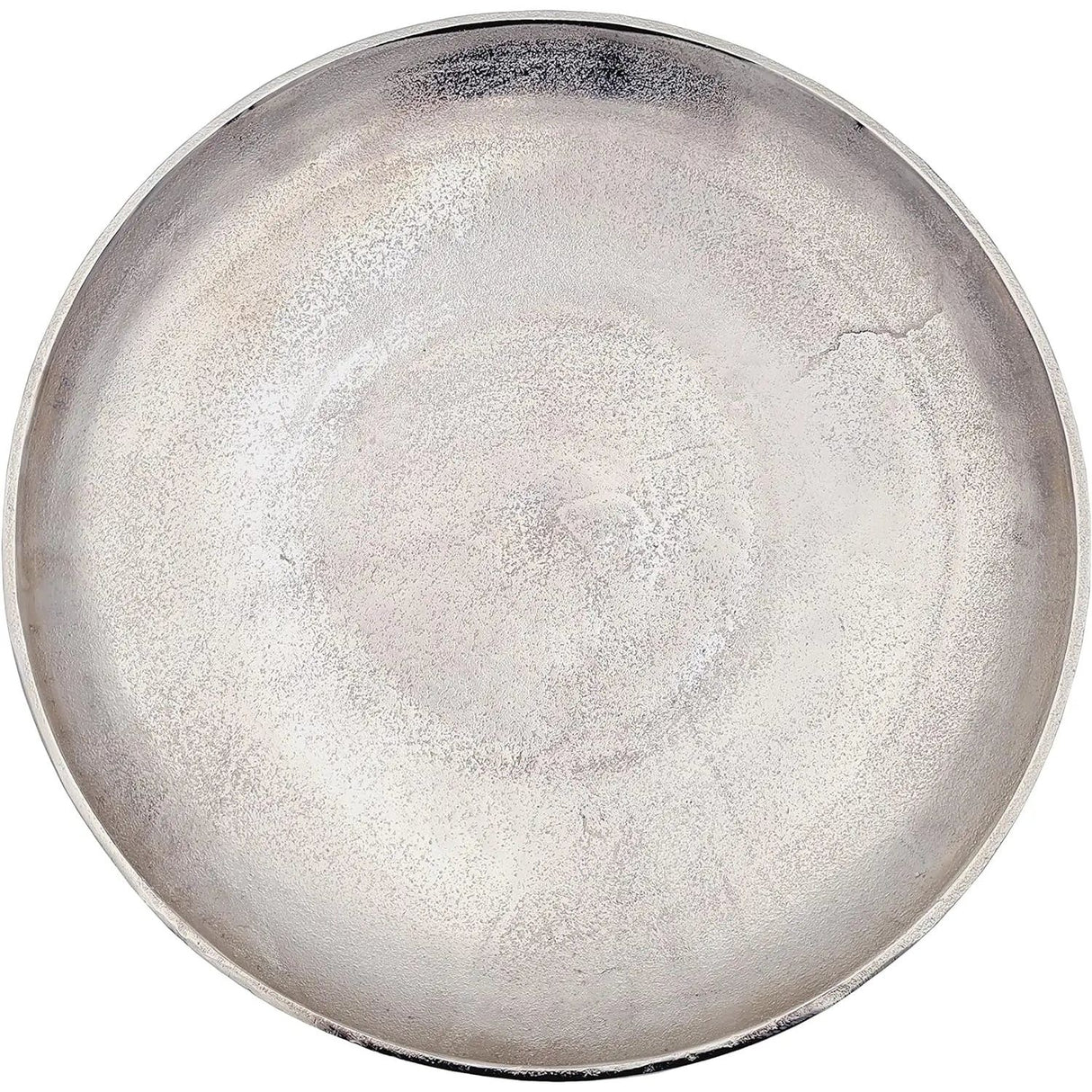 Dekoschale MILA silber Metall Schale Deko Teller Kerzenschale Ø 38 cm