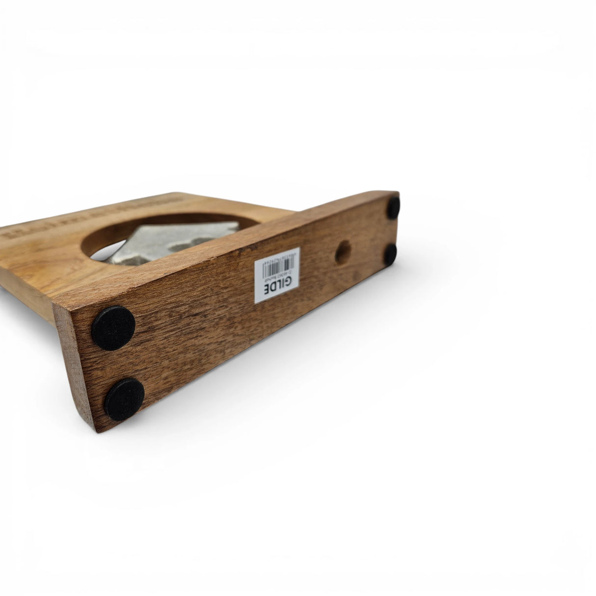 Dekoschild mit Haus Herz Mangoholz Metall Aufsteller Schild Wohnaccessoire Holz - Holzschild