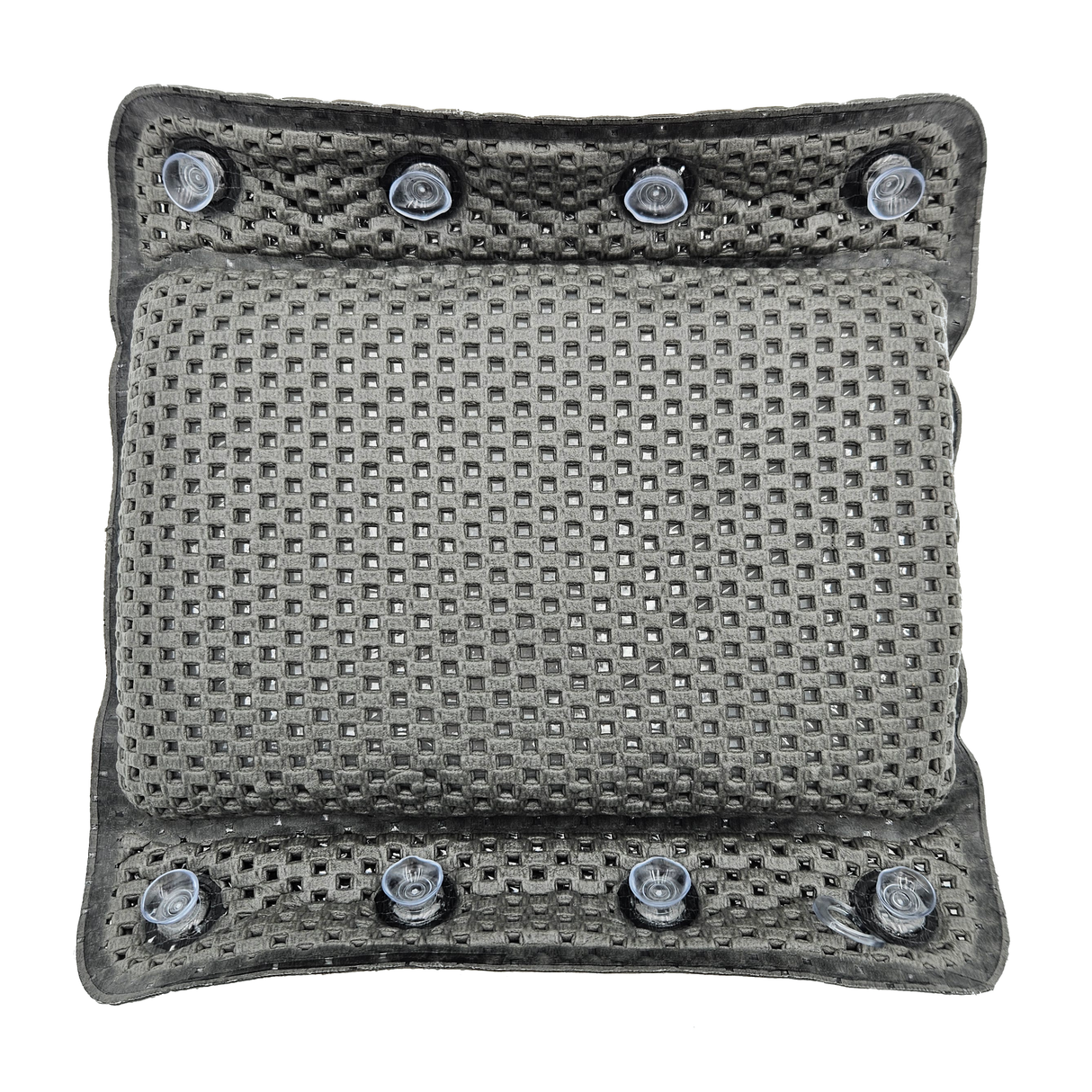 Badewannenkissen grau weiß blau Badekissen mit Saugnäpfen Spa Wannenkissen Kopfkissen