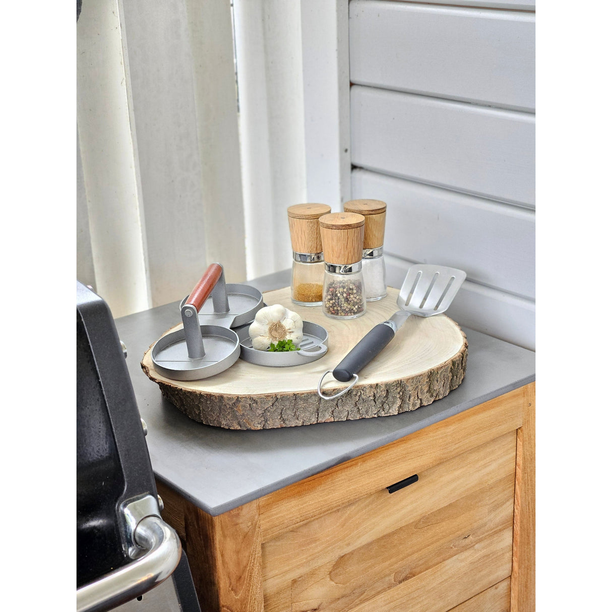 Baumscheibe Holz Holzbrett Rinde basteln Brett Tischdeko Tablett Deko Ø 36-45 cm