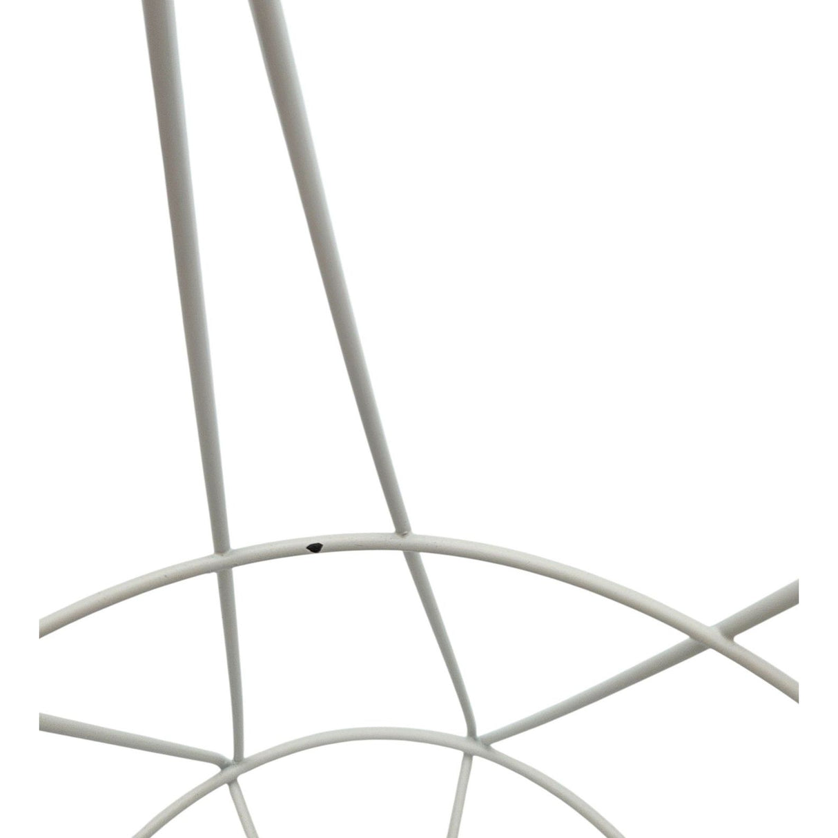 Kleiner Beistelltisch Aufbewahrungskorb mini Tisch Korb mit Deckel rund weiß