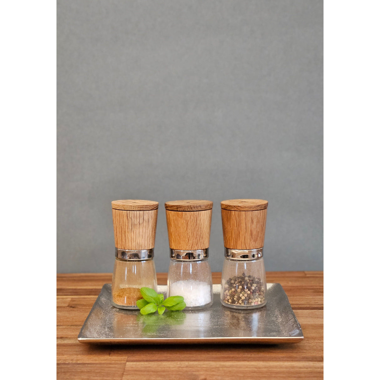 Dekoschale Dekoteller Metall Kerzentablett 25x25 cm Tablett Silber Quadratisch