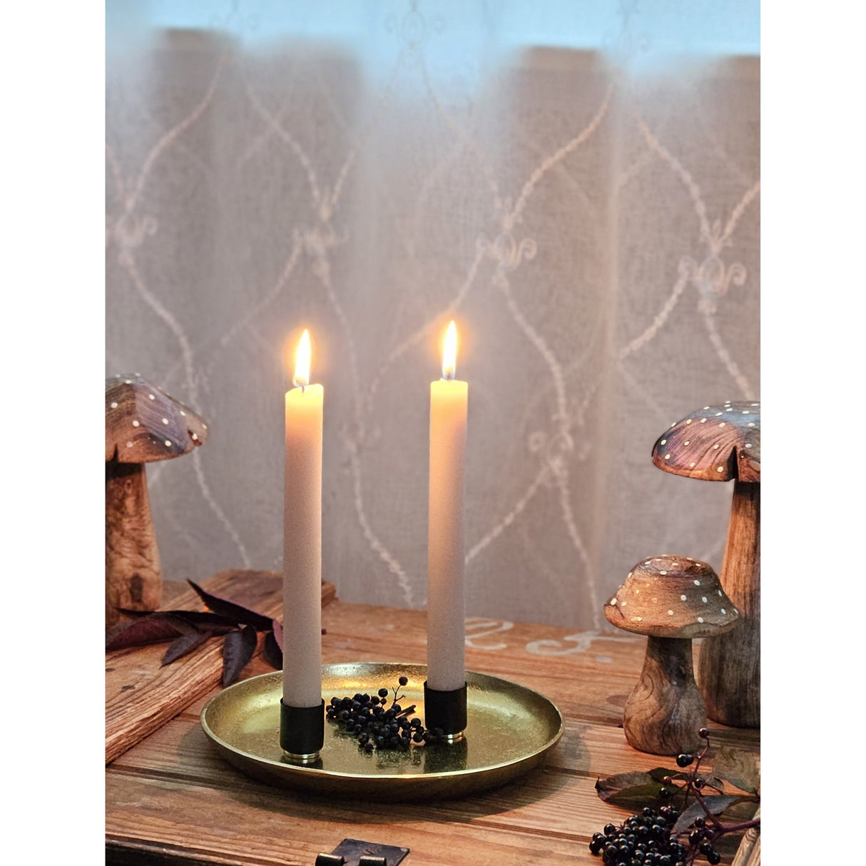 Dekoteller Gold Metall Teller Schale Dekotablett Kerzenteller Dekoschale Ø20cm