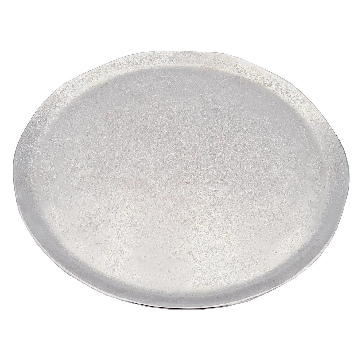 Dekoteller MILLY silber Metall Teller Schale Deko Tablett Kerzenteller Dekoschal