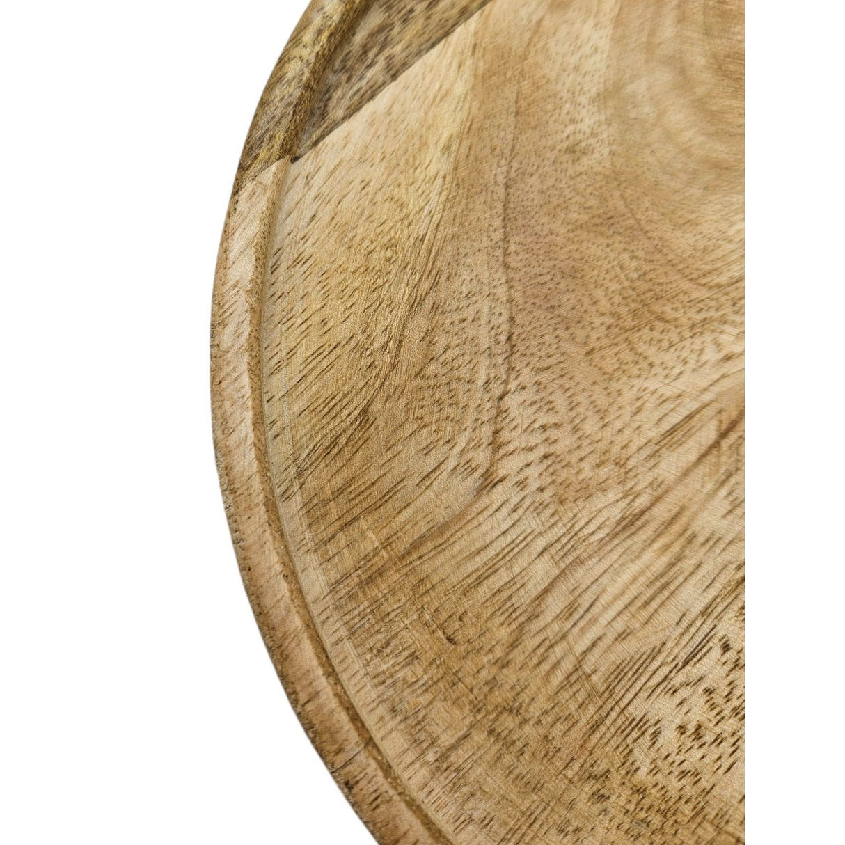 Dekoteller Teller Mango Holz Dekobrett Untersetzer Schmuckteller Tablett Ø 25 cm