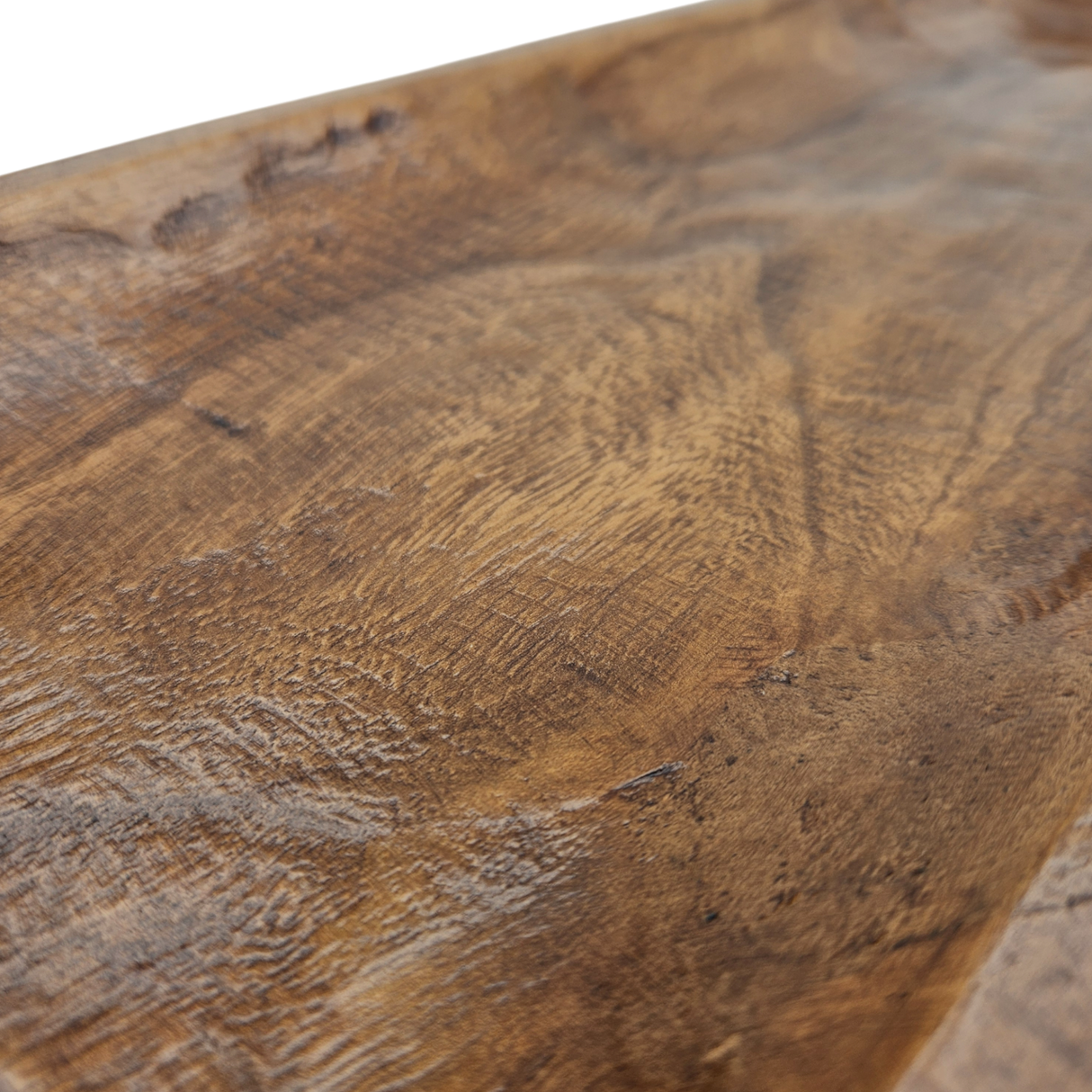 Holztablett Holzbrett Dekoschale Holzschale braun 48x22 cm Kerzentablett Dekobrett XXL