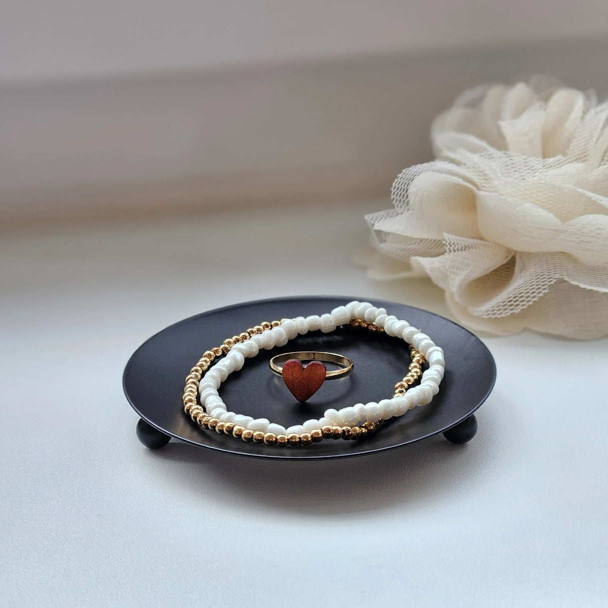 Kerzenhalter schwarz 4 Stück Stumpenkerzen Teller Kerzenteller Weihnachten 8,5 cm