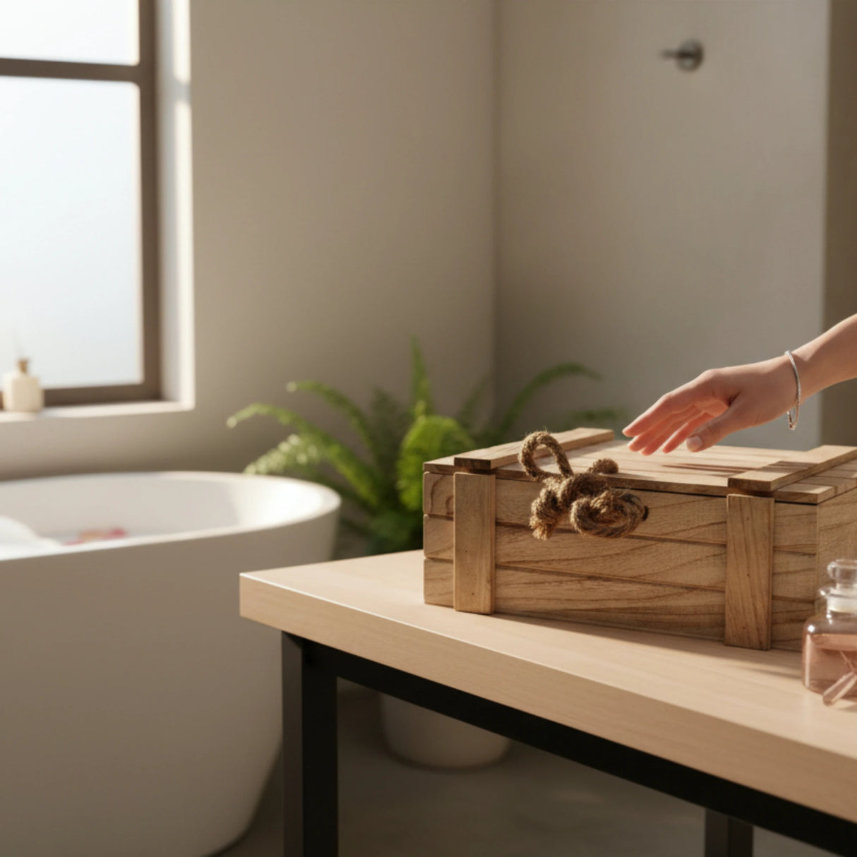 Holzkiste mit Deckel Kiste Schatzkiste Schatztruhe braun mit Deckel