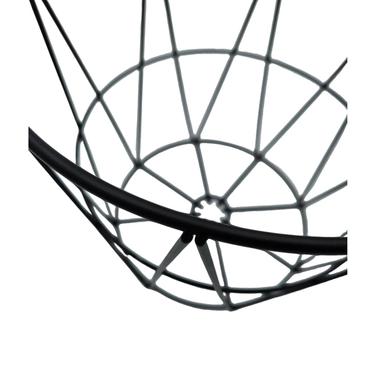 Korb rund Metall schwarz Aufbewahrungskorb Deko runder Metallkorb 25x20 cm