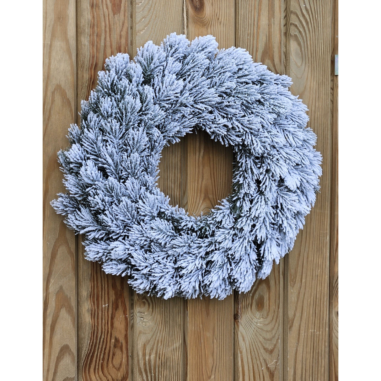 Adventskranz Tannenkranz Weihnachtskranz künstlicher Deko-Kranz grün weiß Ø 40cm