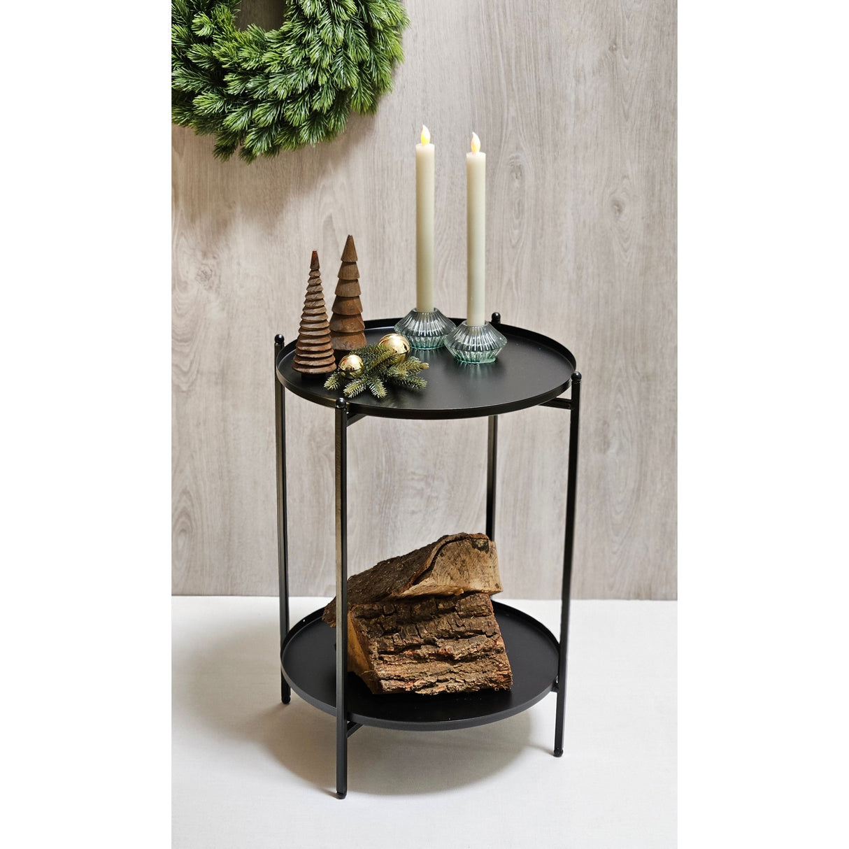 Kerze LED 2er Set Batteriebetrieb warmweiß flackern Stabkerzen Creme Rot Wachs