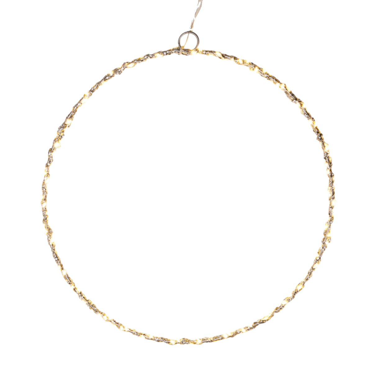 LED Beleuchtung Weihnachten Batterie Lichterkranz Kranz Timer 120 LED 30cm warmweiß