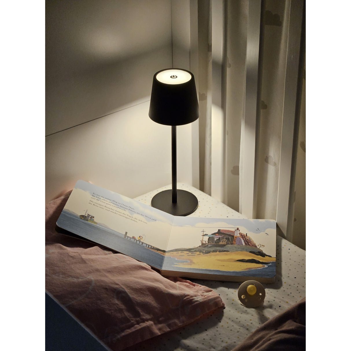 Lampe LED ohne Kabel Touch Tischleuchte Tischlampe Leuchte kabellos dimmbar