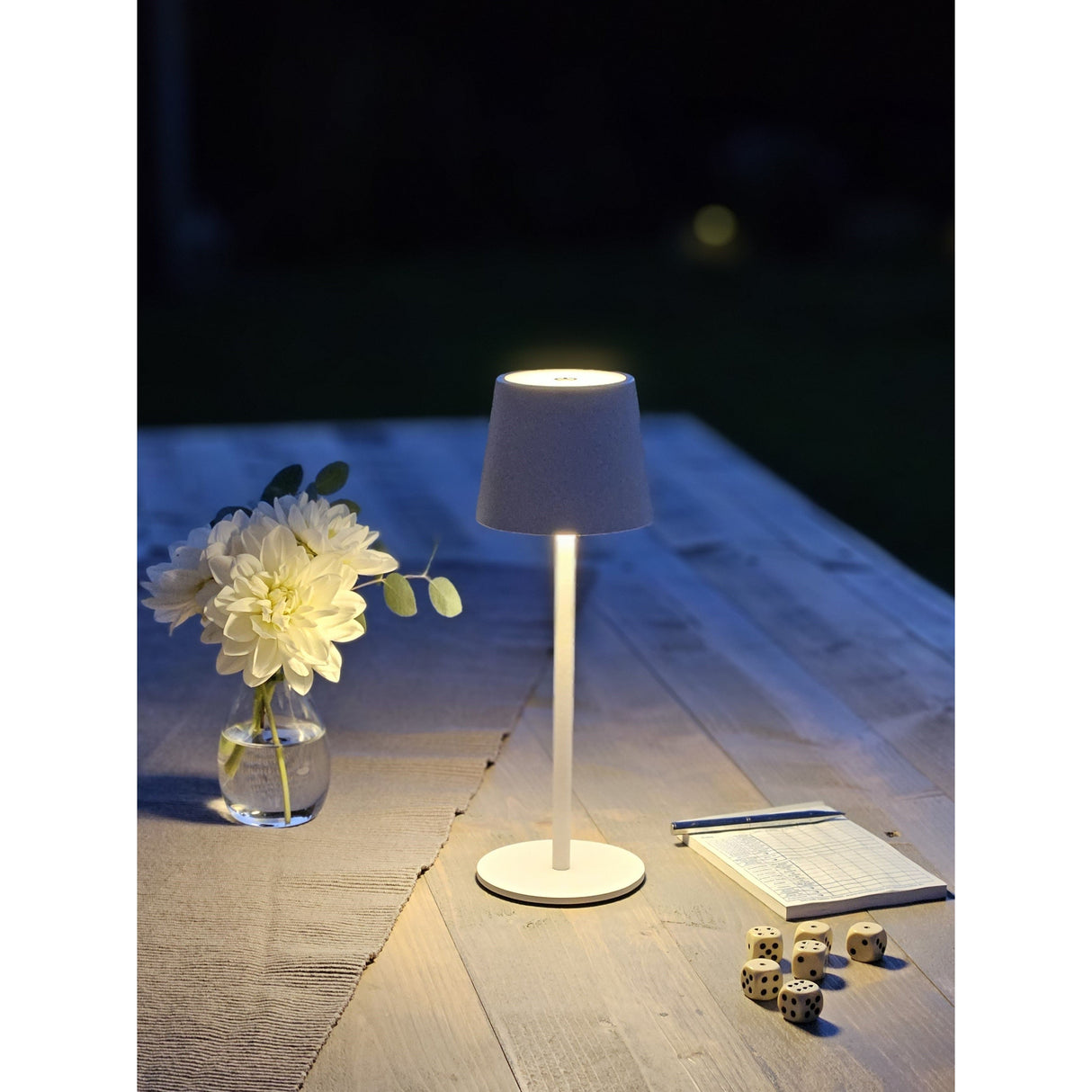 Lampe LED ohne Kabel Touch Tischleuchte Tischlampe Leuchte kabellos dimmbar