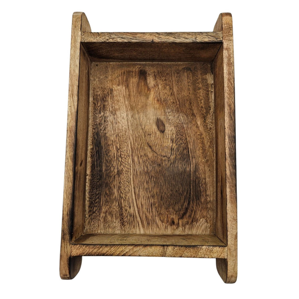 Holzkiste Ziegelform Mangoholz Ziegelleistenform Kiste Landhaus Holz Kasten klein 26x16cm