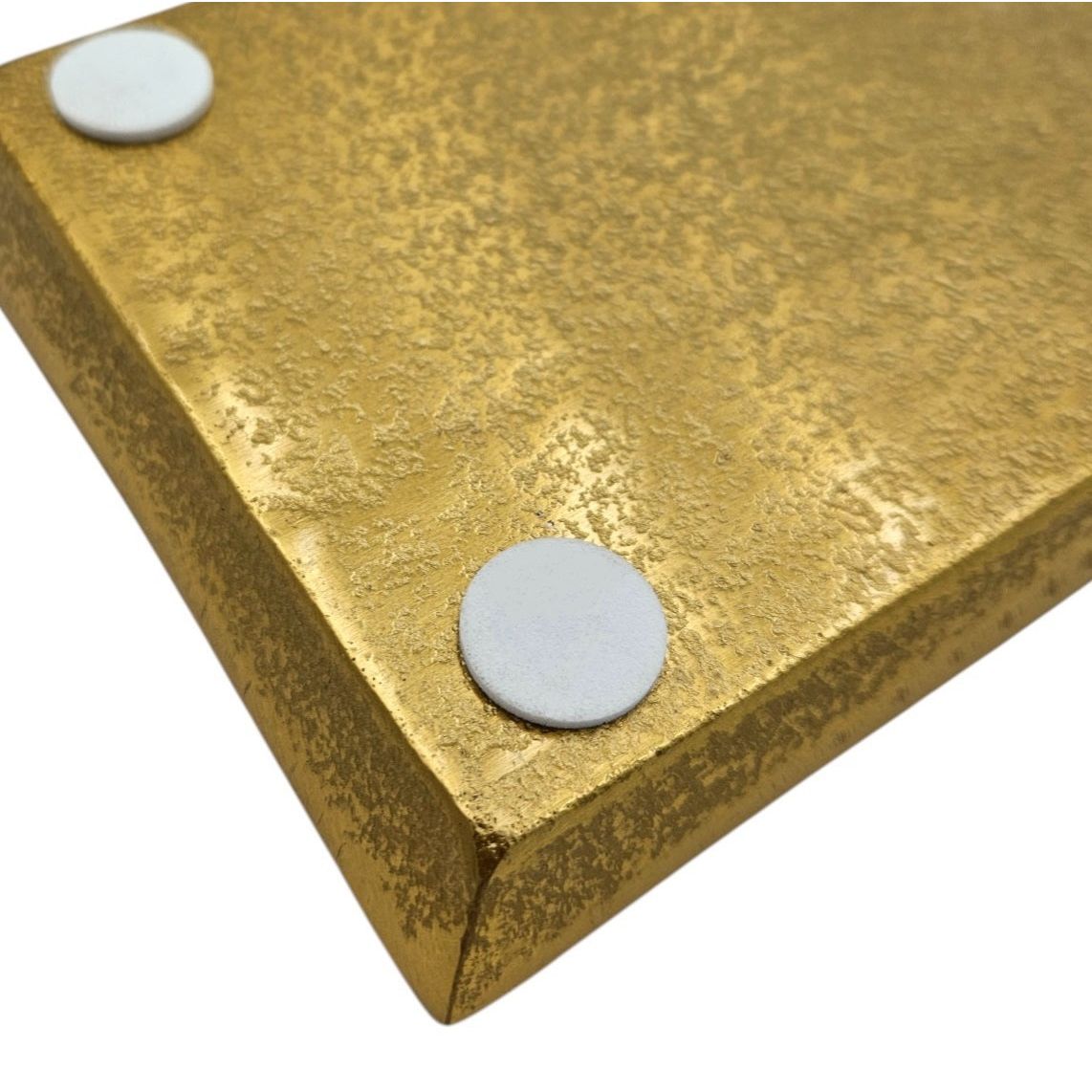 Tablett Deko Metall 44x13 cm gold Kerzentablett Dekotablett Dekoschale rechteckig