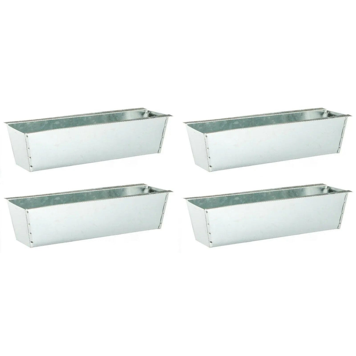 Pflanzkästen für Palette Paletten Pflanzkasten Palettenbeet Blumenkasten Kästen Zink, 4 Stück