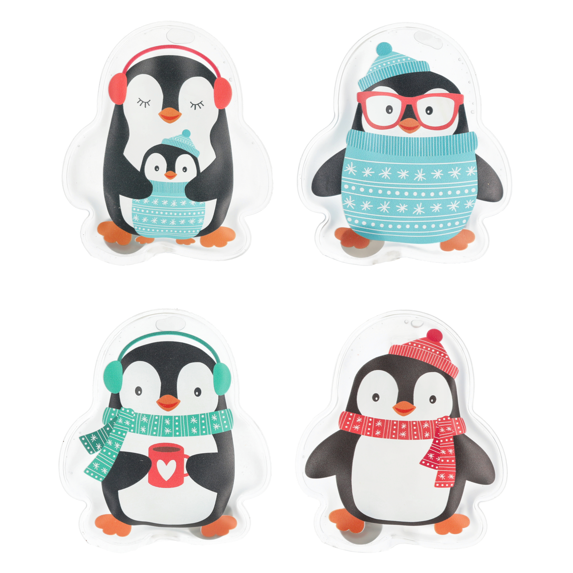 Handwärmer Taschenwärmer Pinguin Taschenheizung Wärmekissen Wärmer 4er SET