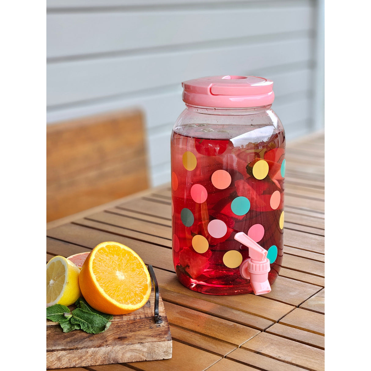 Saftspender Getränkespender mit Zapfhahn 3,75 Liter Kunststoff Wasserspender