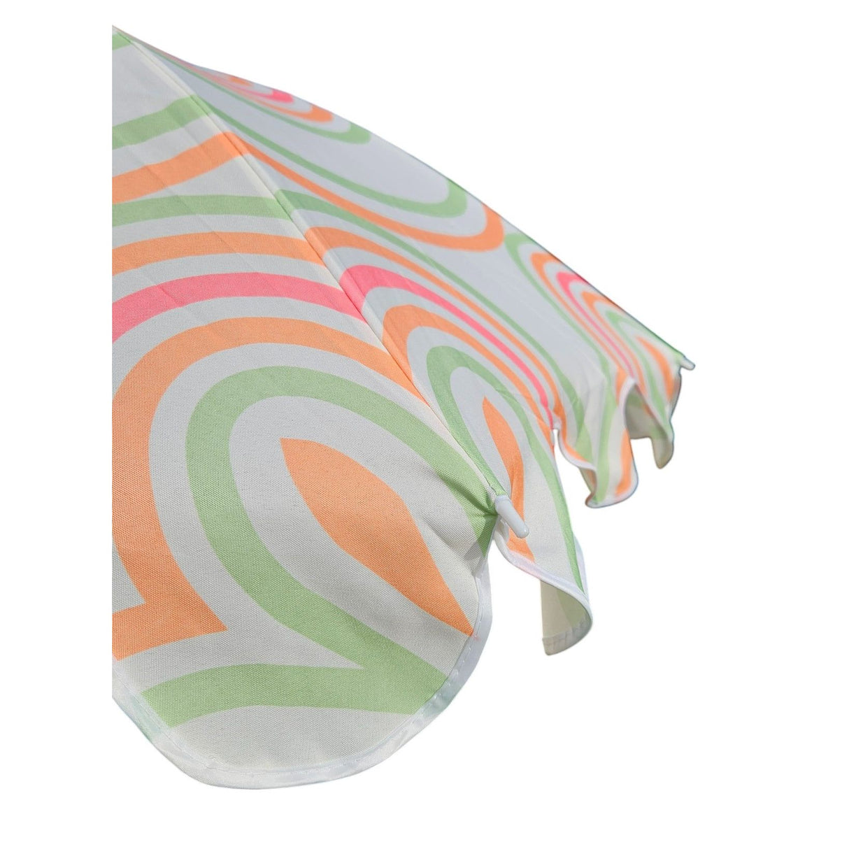 Sonnenschirm Strandschirm UV 30+ Balkonschirm grün blau Kreise Streifen