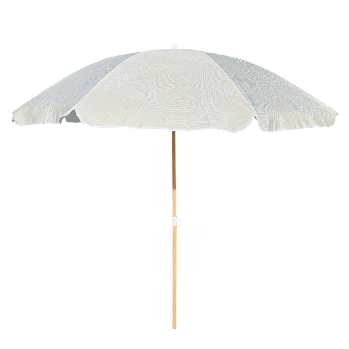 Sonnenschirm Strandschirm Balkonschirm grün creme braun 160 cm UV Schutz 30+