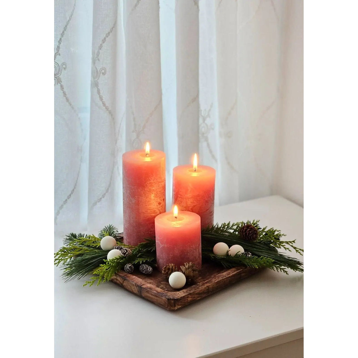 Tablett Mangoholz Holztablett Mango Holz Teller Deko braun dunkelbraun 24x24 cm