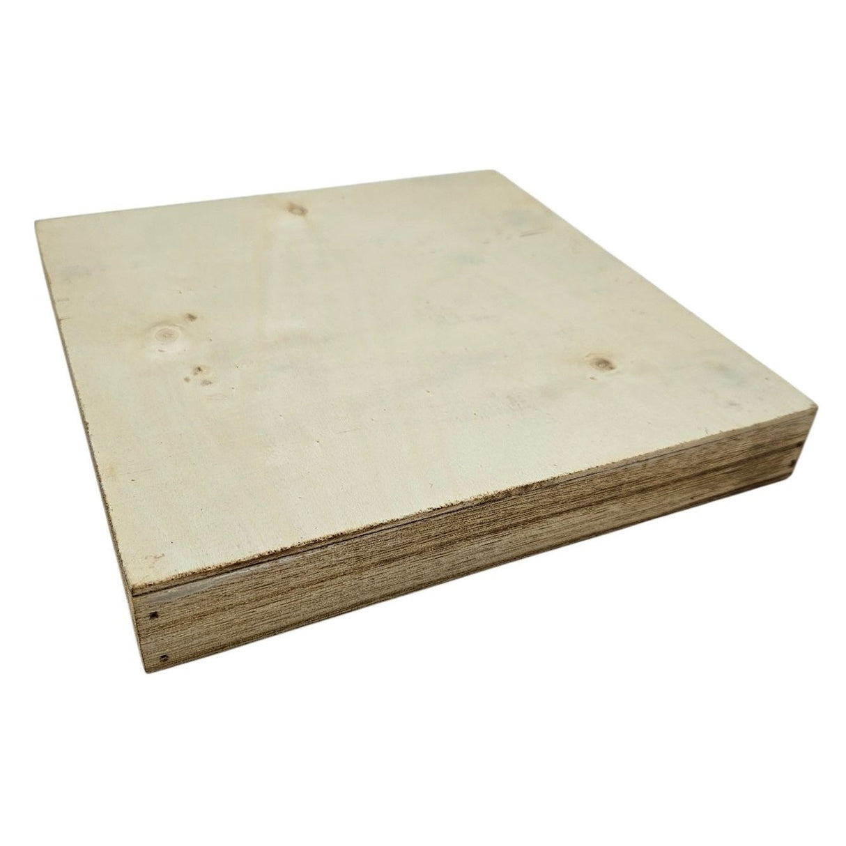 Tablett Holztablett 26x26 braun Natur Dekotablett rechteckig Kerzentablett