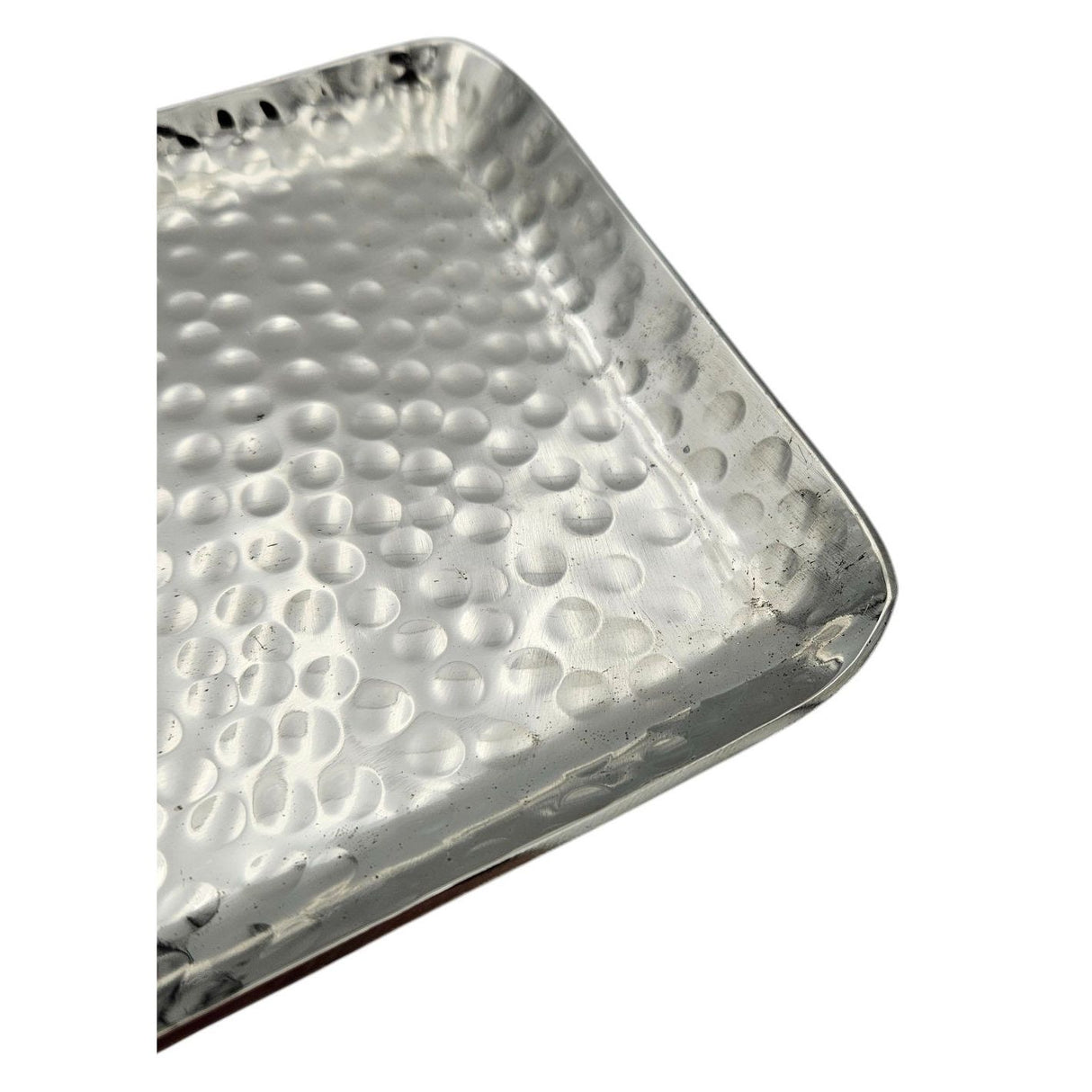 Dekotablett Dekoschale Metall silber Deko Tischdeko Schale Tablett 45 cm B-WARE