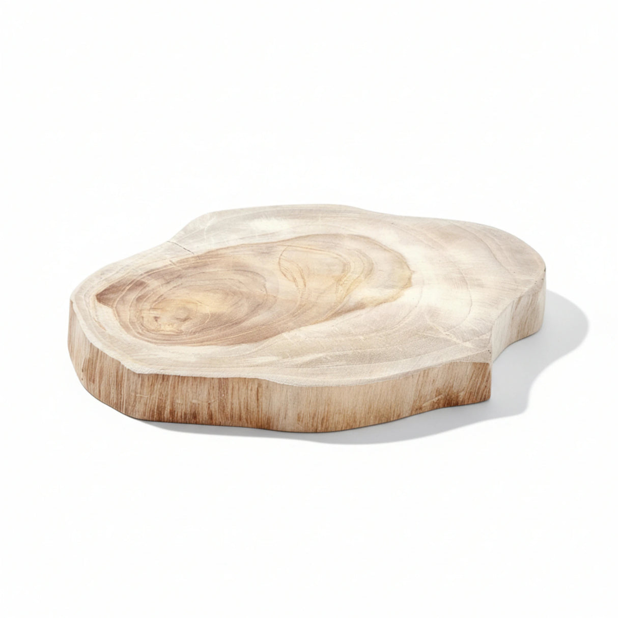 Baumscheibe Teak Scheibe Holzscheibe Untersetzer Holz Massiv 16-20 cm Rustikal Tablett