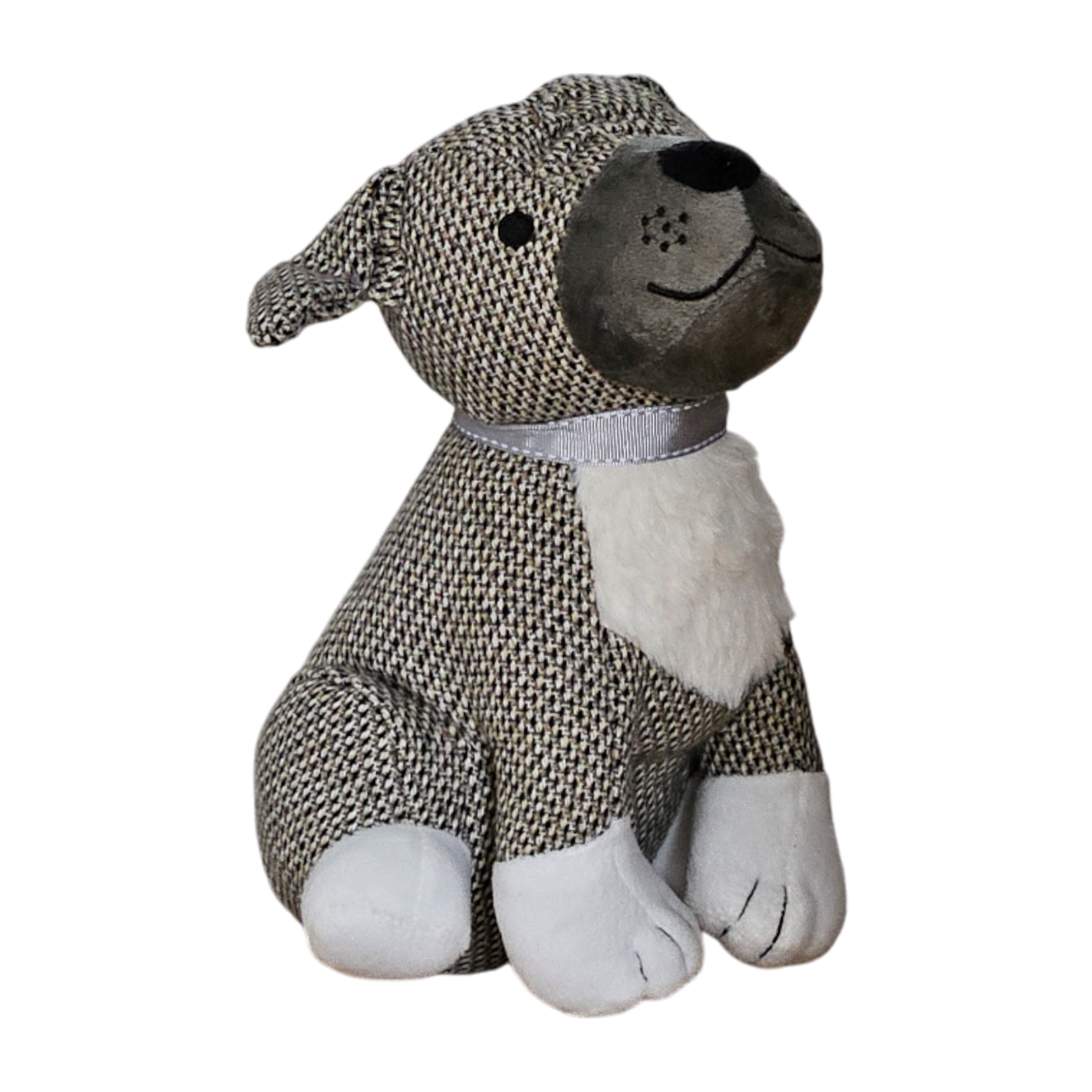 Dekorativer Türstopper für Zuhause und Büro Boden-Türstopper Stofftier karierter Hund