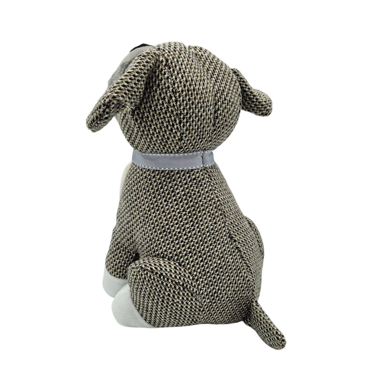 Dekorativer Türstopper für Zuhause und Büro Boden-Türstopper Stofftier karierter Hund