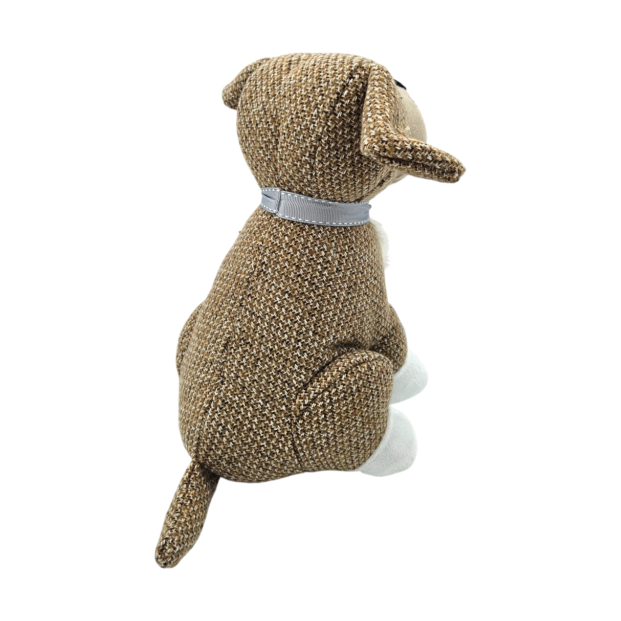 Dekorativer Türstopper für Zuhause und Büro Boden-Türstopper Stofftier karierter Hund