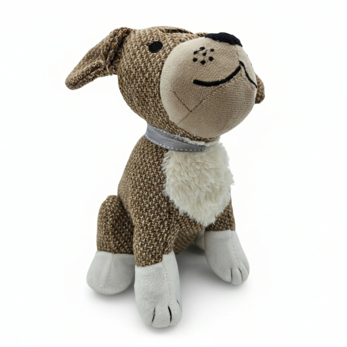 Dekorativer Türstopper für Zuhause und Büro Boden-Türstopper Stofftier karierter Hund