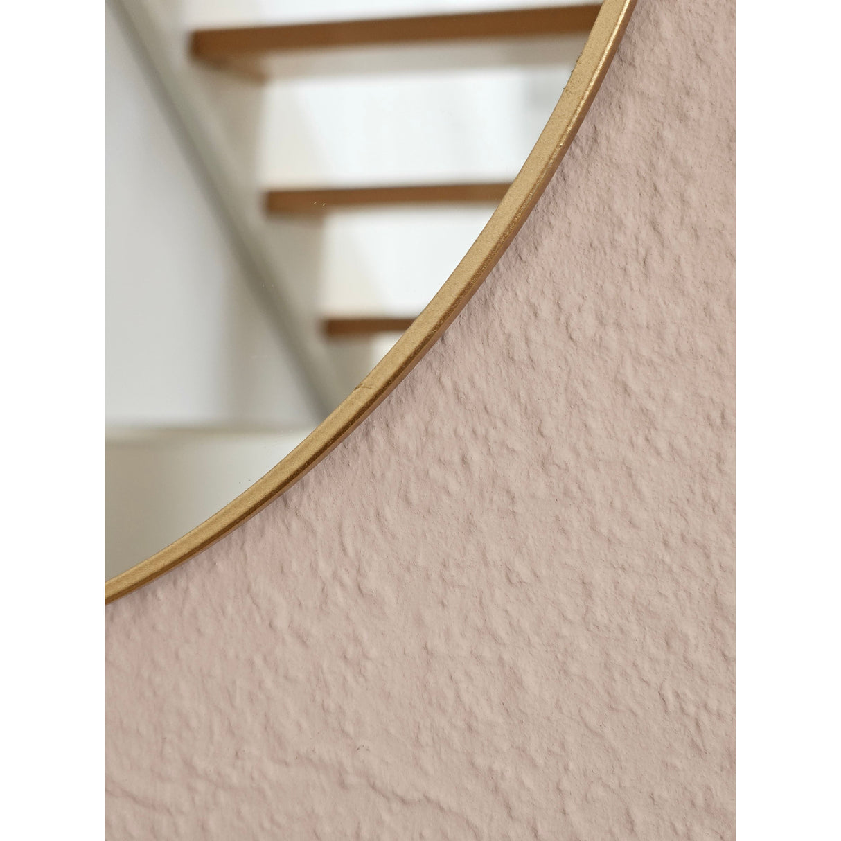 Spiegel rund Wandspiegel Schminkspiegel runder Dekospiegel Metall GOLD Ø 30 cm