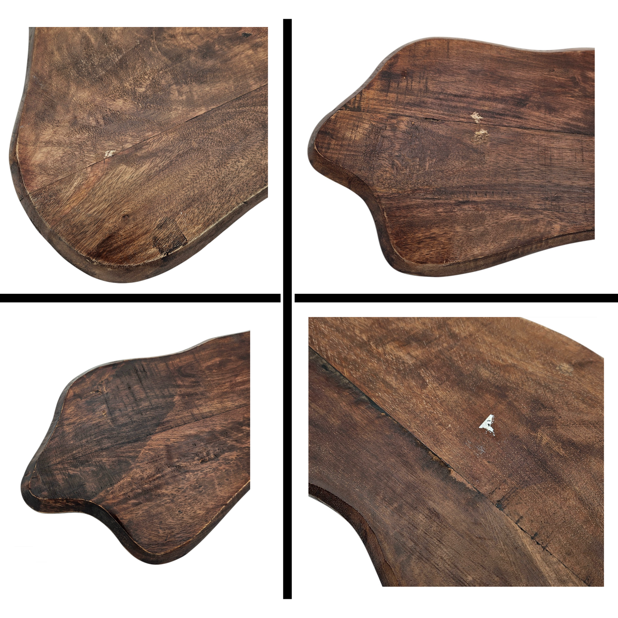 Schneidebrett XXL Mangoholz Servierbrett Platte Holzbrett Lang 80cm B-WARE