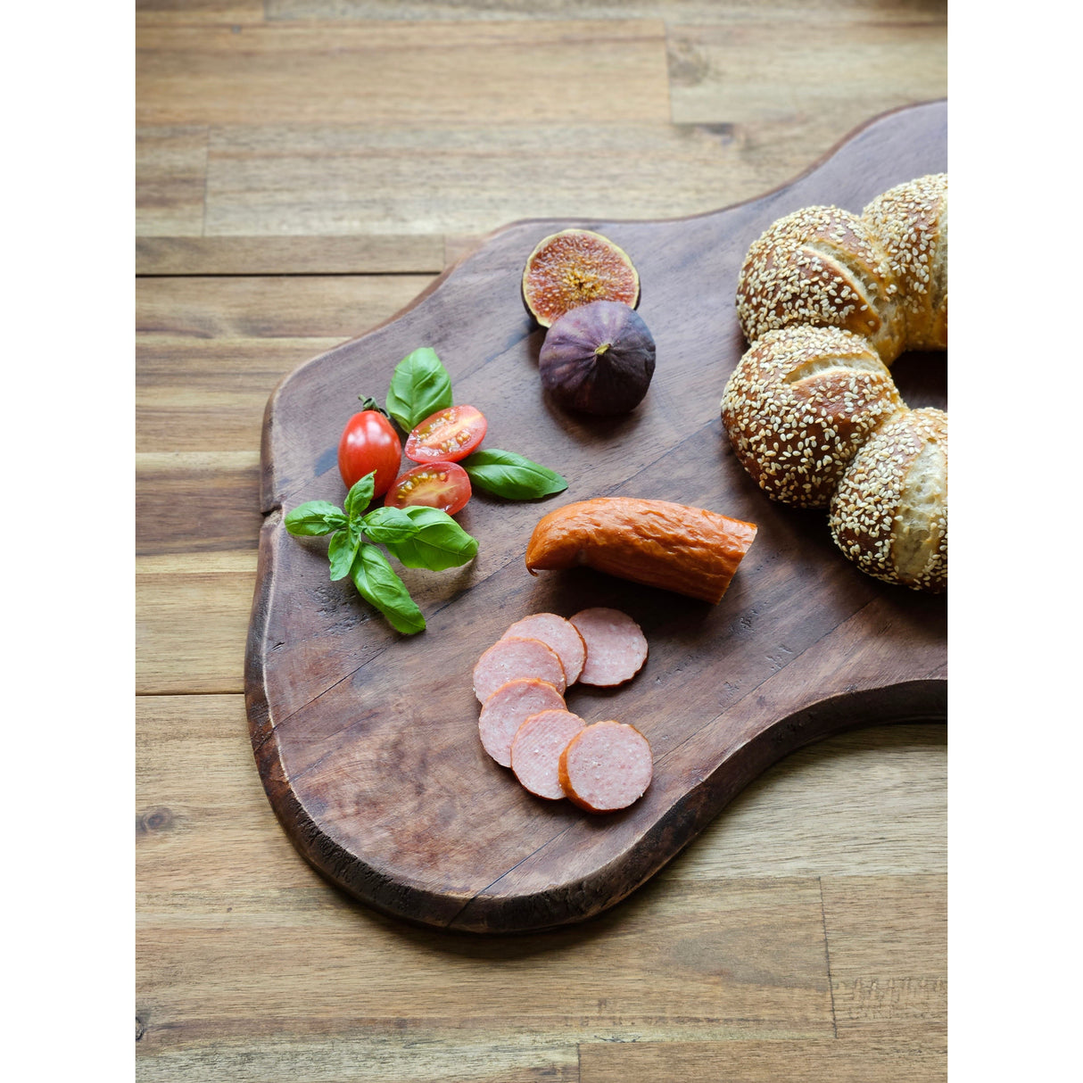 Schneidebrett XXL Mangoholz Servierbrett Platte Holzbrett Lang 80cm B-WARE