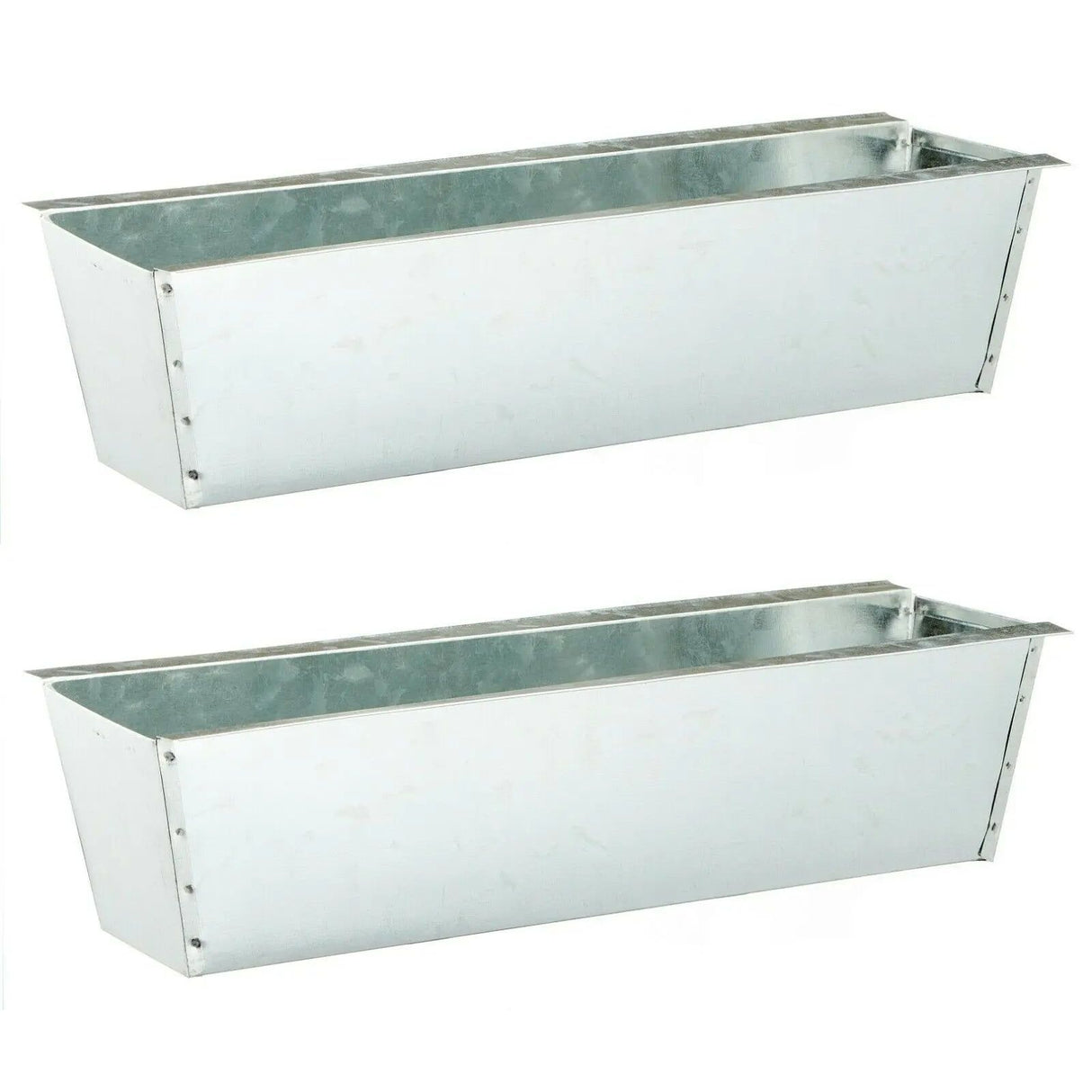 Pflanzkästen für Palette Paletten Pflanzkasten Palettenbeet Blumenkasten Kästen(Zink, 2 Stück)