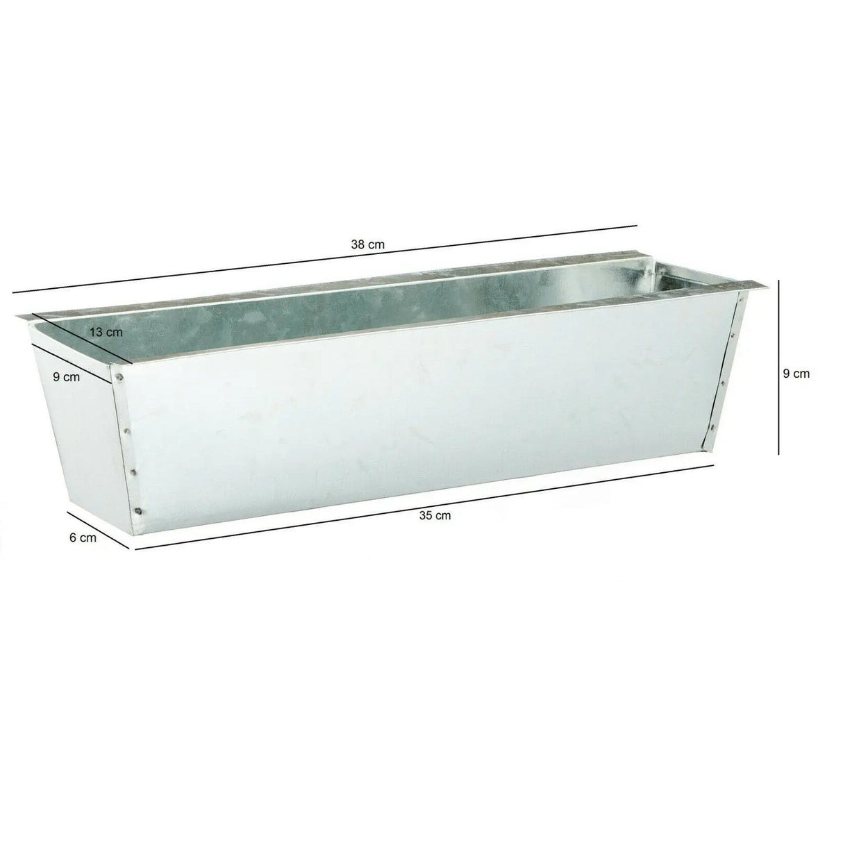 Pflanzkästen für Palette Paletten Pflanzkasten Palettenbeet Blumenkasten Kästen(Zink, 2 Stück)