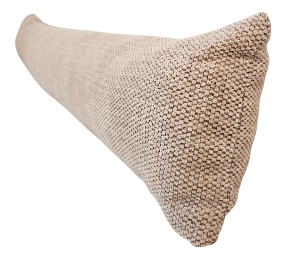 Zugluftstopper Türdichtung Türwindstopper Türen und Fenster Stoff grau creme beige 90 cm