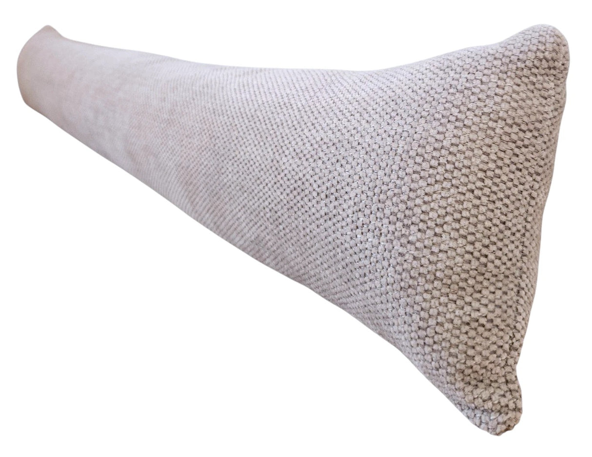 Zugluftstopper Türdichtung Türwindstopper Türen und Fenster Stoff grau creme beige 90 cm