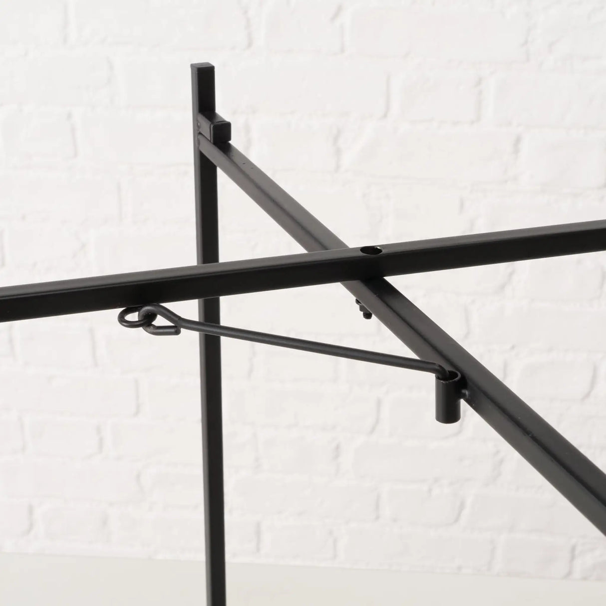 Beistelltisch Dekotisch Tabletttisch rund schwarz Metalltisch 45x40 cm - Beistelltisch