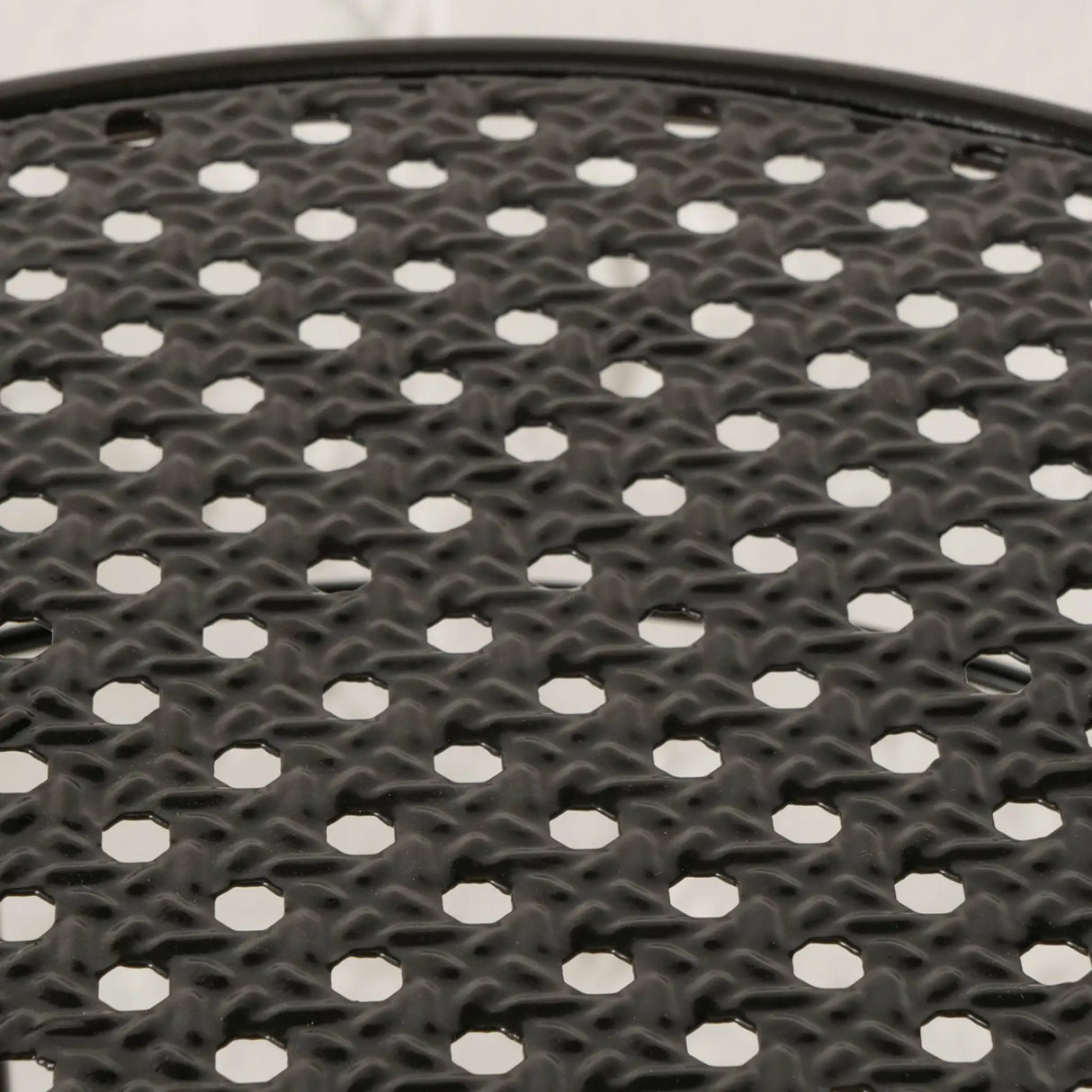 Beistelltisch MANHATTEN Metalltisch Tisch rund 50-70 cm Höhe Schwarz - Beistelltisch